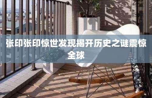 张印张印惊世发现揭开历史之谜震惊全球