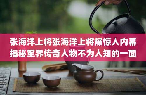张海洋上将张海洋上将爆惊人内幕揭秘军界传奇人物不为人知的一面
