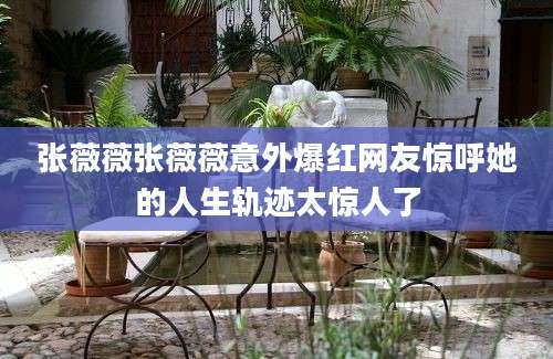 张薇薇张薇薇意外爆红网友惊呼她的人生轨迹太惊人了