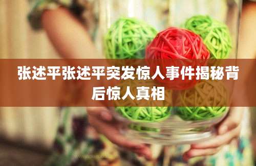 张述平张述平突发惊人事件揭秘背后惊人真相