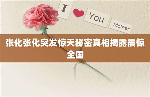 张化张化突发惊天秘密真相揭露震惊全国
