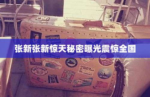 张新张新惊天秘密曝光震惊全国