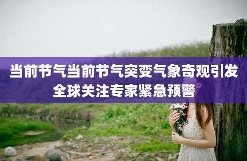 当前节气当前节气突变气象奇观引发全球关注专家紧急预警