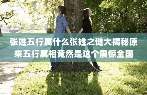 张姓五行属什么张姓之谜大揭秘原来五行属相竟然是这个震惊全国