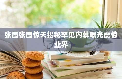 张图张图惊天揭秘罕见内幕曝光震惊业界