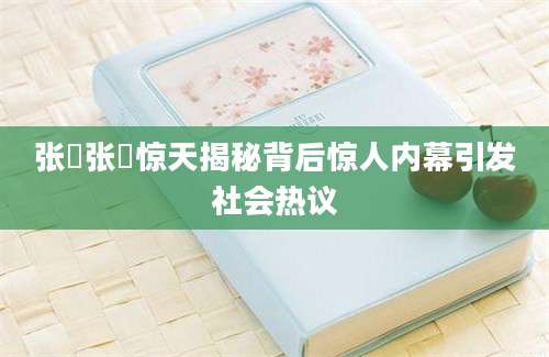 张昉张昉惊天揭秘背后惊人内幕引发社会热议
