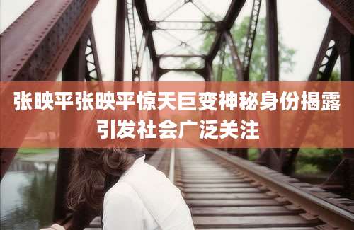 张映平张映平惊天巨变神秘身份揭露引发社会广泛关注
