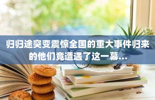 归归途突变震惊全国的重大事件归来的他们竟遭遇了这一幕...