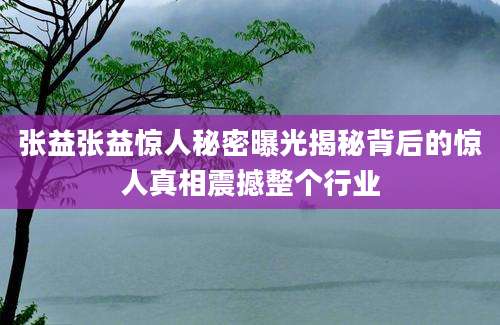 张益张益惊人秘密曝光揭秘背后的惊人真相震撼整个行业