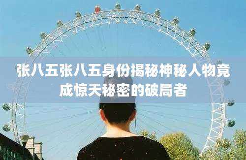 张八五张八五身份揭秘神秘人物竟成惊天秘密的破局者