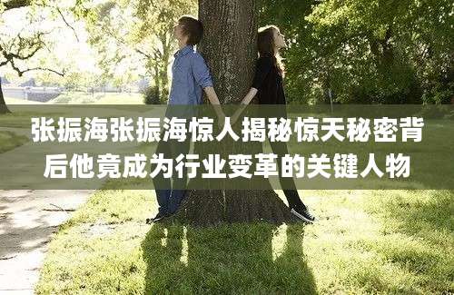 张振海张振海惊人揭秘惊天秘密背后他竟成为行业变革的关键人物