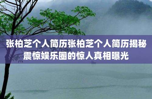 张柏芝个人简历张柏芝个人简历揭秘震惊娱乐圈的惊人真相曝光