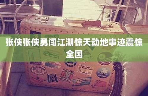张侠张侠勇闯江湖惊天动地事迹震惊全国