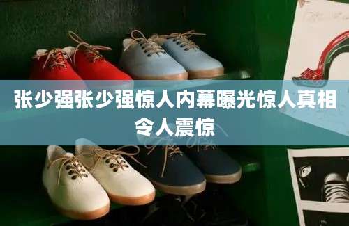 张少强张少强惊人内幕曝光惊人真相令人震惊