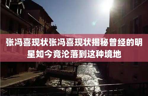 张冯喜现状张冯喜现状揭秘曾经的明星如今竟沦落到这种境地