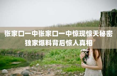 张家口一中张家口一中惊现惊天秘密独家爆料背后惊人真相