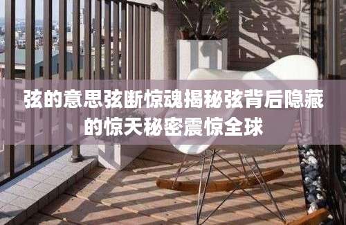 弦的意思弦断惊魂揭秘弦背后隐藏的惊天秘密震惊全球