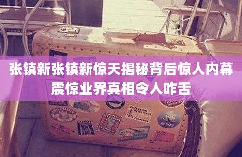 张镇新张镇新惊天揭秘背后惊人内幕震惊业界真相令人咋舌