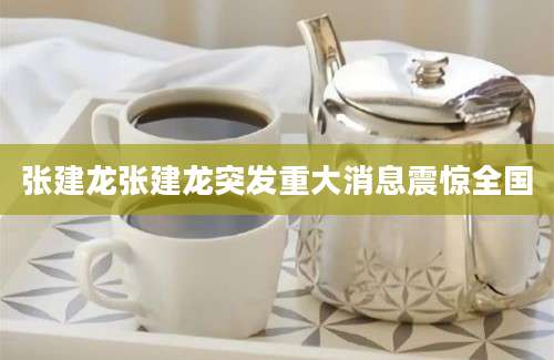 张建龙张建龙突发重大消息震惊全国