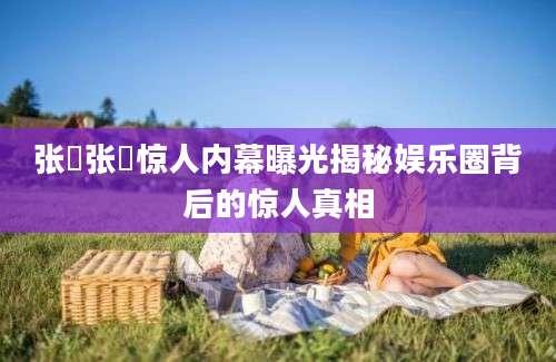 张寗张寗惊人内幕曝光揭秘娱乐圈背后的惊人真相