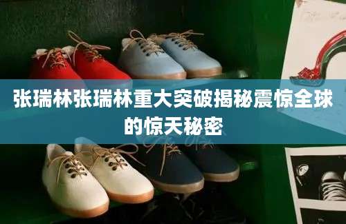 张瑞林张瑞林重大突破揭秘震惊全球的惊天秘密
