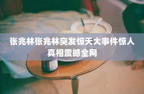 张兆林张兆林突发惊天大事件惊人真相震撼全网