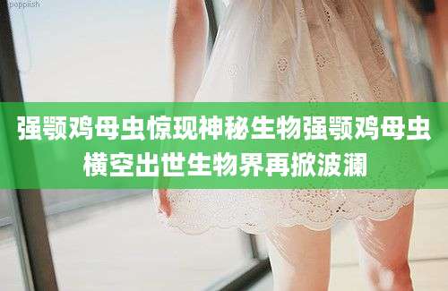 强颚鸡母虫惊现神秘生物强颚鸡母虫横空出世生物界再掀波澜