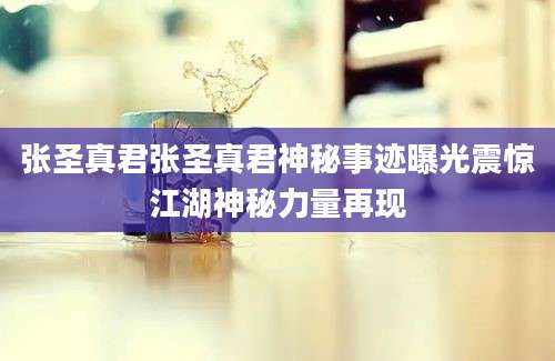 张圣真君张圣真君神秘事迹曝光震惊江湖神秘力量再现