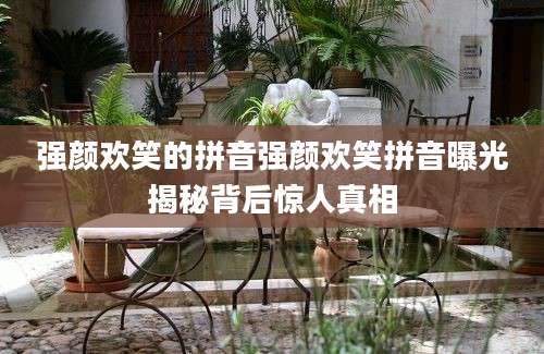 强颜欢笑的拼音强颜欢笑拼音曝光揭秘背后惊人真相