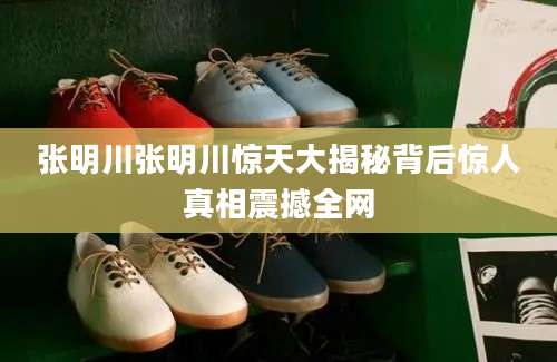 张明川张明川惊天大揭秘背后惊人真相震撼全网