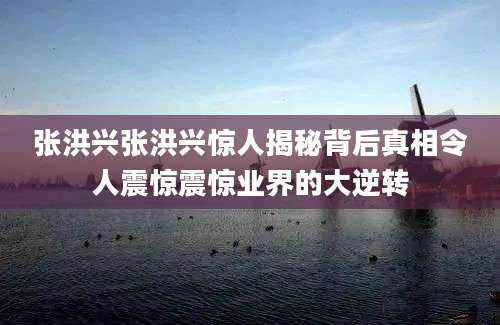张洪兴张洪兴惊人揭秘背后真相令人震惊震惊业界的大逆转