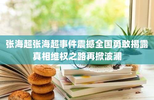 张海超张海超事件震撼全国勇敢揭露真相维权之路再掀波澜